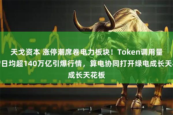 天戈资本 涨停潮席卷电力板块!Token调用量激增日均超140万亿引爆行情,算电协同打开绿电成长天花板